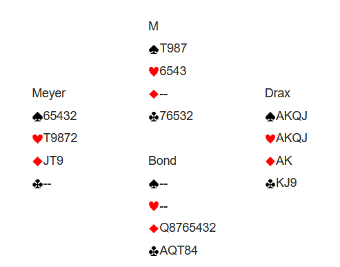 Bridge hand from Moonraker